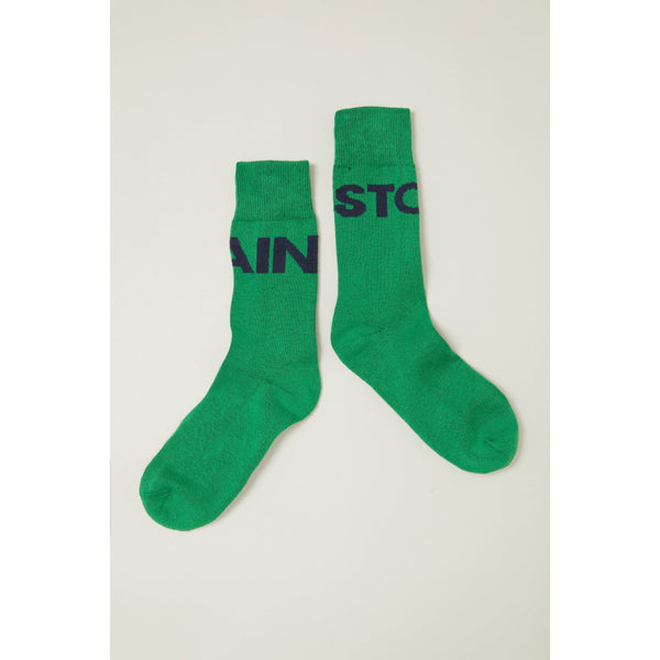 Kids Green Logo Socks - Lintott Shop
