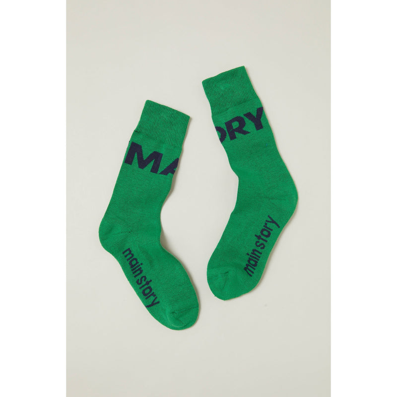 Kids Green Logo Socks - Lintott Shop