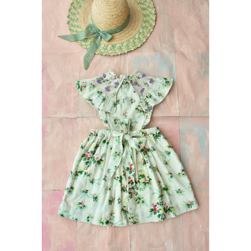 Bonjour Diary New Apron Dress,  Tropical Flowers - Lintott Shop