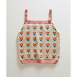 Oeuf Knit Flower Tank (Peach/Knit Flower) - Lintott Shop