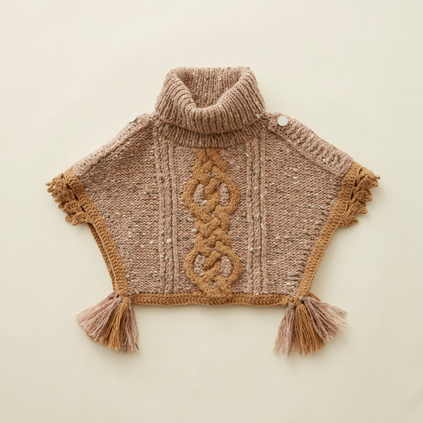 Hand knit poncho - Lintott Shop