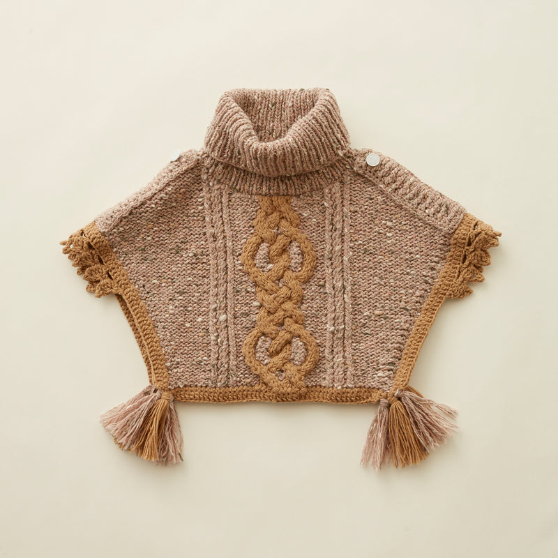Hand knit poncho - Lintott Shop